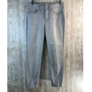 Tommy Bahama Jeans Womens 27x25 Gray‎ Wash High Rise Stretch Ankle Slim Straight